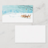 冬のシカの群れ ノートカード (正面/裏面)