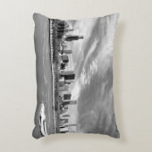 冬のシカゴのスカイラインの全景 アクセントクッション (正面(垂直))