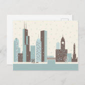 冬のシカゴ ポストカード (正面/裏面)