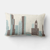 冬のシカゴ ランバークッション (裏面)