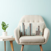 冬のシカゴ ランバークッション (椅子)