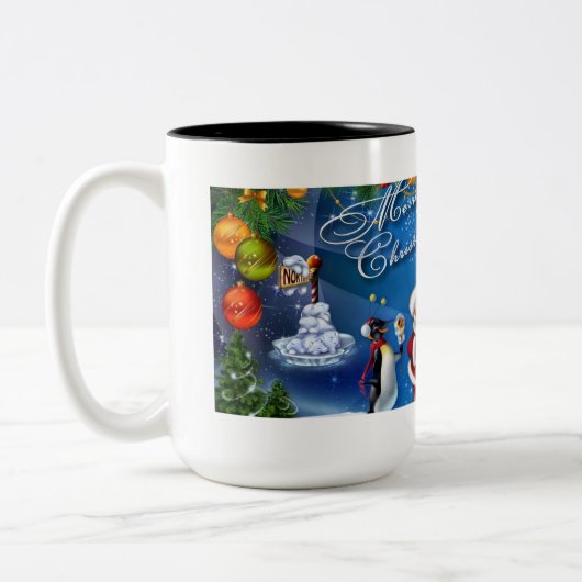 冬のシップスが楽しめるクリスマスマグ ツートーンマグカップ (左)