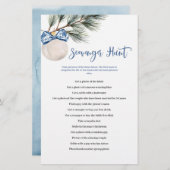 冬のシノワセリーバックススカベンジャー狩りゲームカード (正面/裏面)