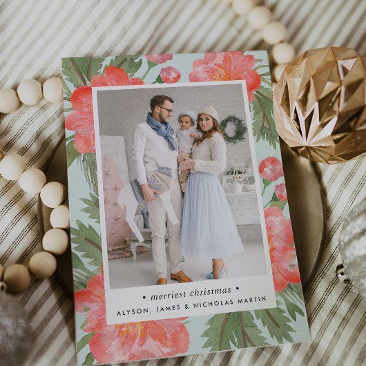 冬のシャクヤク|の休日の写真カード シーズンカード