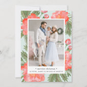 冬のシャクヤク|の休日の写真カード シーズンカード (正面)