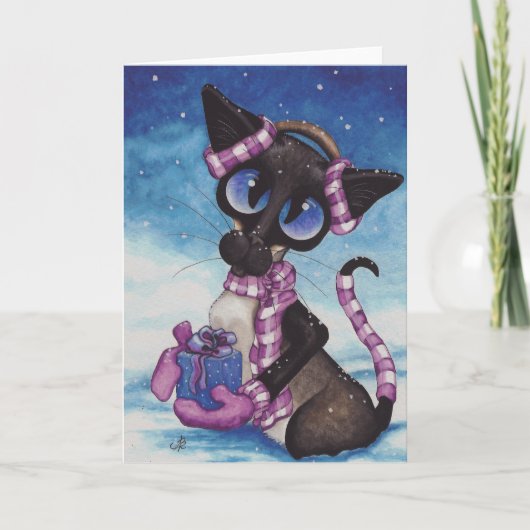 冬のシャム シーズンカード (正面)