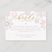 冬のシャワーベビー用の本 | 雪片 エンクロージャーカード (正面)