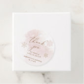 冬のシャワーメッセージカード | Pink Winter Wonderland フェイバータグ (インサイチュ)