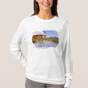 冬のシュナウス キャビン貸別荘 景色 Tシャツ