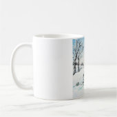 冬のシュナウツァー コーヒーマグカップ (左)