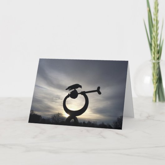 冬のシルエット カード (正面)