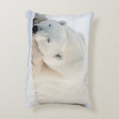 冬のシロクマ アクセントクッション (裏面(縦))