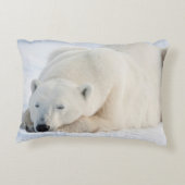 冬のシロクマ アクセントクッション (裏面)