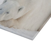 冬のシロクマ カッティングボード (角)