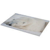 冬のシロクマ カッティングボード (角)