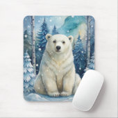 冬のシロクマ マウスパッド (マウス)