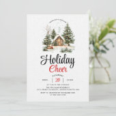 冬のシーナリーホリデー応援クリスマスの招待 招待状 (スタンド正面)