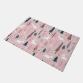 冬のシームレスパターン ドアマット (アングル)