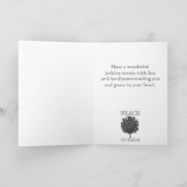 冬のシーンのクリスマスカード シーズンカード (内部)