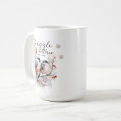冬のシーンのマグカップ コーヒーマグカップ (正面左)