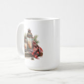 冬のシーンのマグカップ コーヒーマグカップ (正面左)