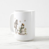 冬のシーンのマグカップ コーヒーマグカップ (正面左)