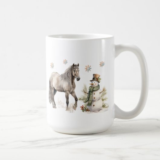 冬のシーンのマグカップ コーヒーマグカップ (右)