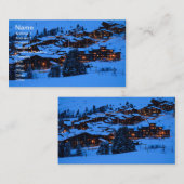 冬のシーンの名刺 名刺 (正面/裏面)