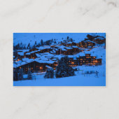 冬のシーンの名刺 名刺 (裏面)