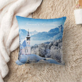 冬のシーンカスタム クッション (ブランケット)