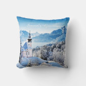 冬のシーンカスタム クッション (正面)