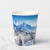 冬のシーンカスタム 紙コップ (裏面)