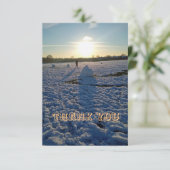 冬のシーンカードをありがとう サンキューカード (スタンド正面)