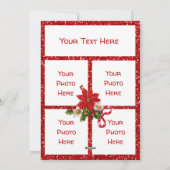 冬のシーンクリスマスフラットカード シーズンカード (裏面)