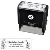 冬のシーンクリスマスホリデーセルフインキングスタンプ セルフインキングスタンプ (インサイチュ)