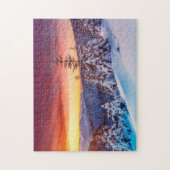 冬のシーンゲームパズル ジグソーパズル (縦)