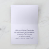 冬のシーンファインアートクリスマスカード シーズンカード (内部)