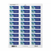 冬のシーンラベル ラベル (フルシート)