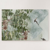 冬のシーン山鹿 ジグソーパズル (横)