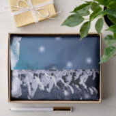 冬のシーン雪だるまの切り離しティッシュペーパー 薄葉紙 (ギフト)