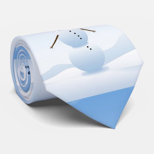 冬のシーン雪だるま"let it Snow"ネクタイ ネクタイ (ロール)