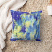 冬のシーン2.抽象芸術絵画ファインアート クッション (ブランケット)