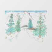 冬のシーン ウィンドウサイン (シート)