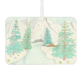 冬のシーン カーエアーフレッシュナー