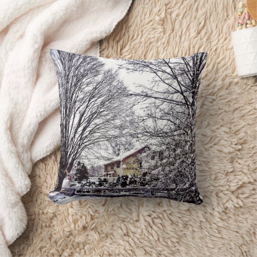 冬のシーン クッション (ブランケット)