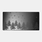 冬のシーン、クリスマスの夜、夜空 デスクマット (正面)