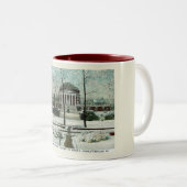 冬のシーン、シャーロテビルVA、ヴィンテージスタイル ツートーンマグカップ (正面右)