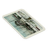 冬のシーン、シャーロテビルVA、ヴィンテージスタイル マグネット (右側)