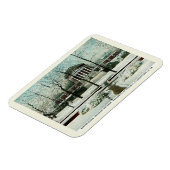 冬のシーン、シャーロテビルVA、ヴィンテージスタイル マグネット (左側)