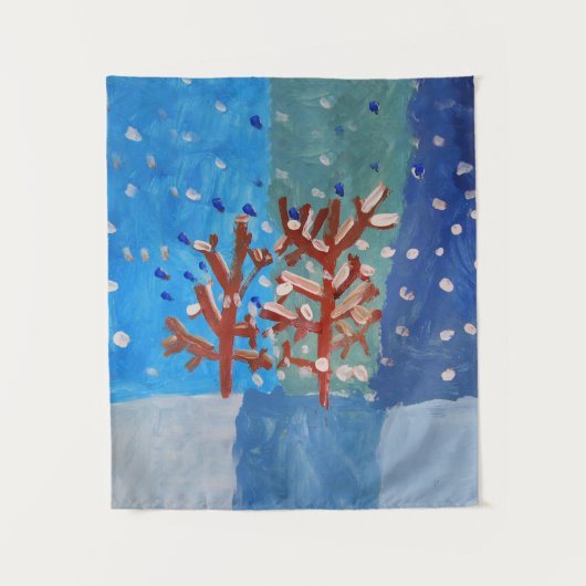 冬のシーン タペストリー (正面)